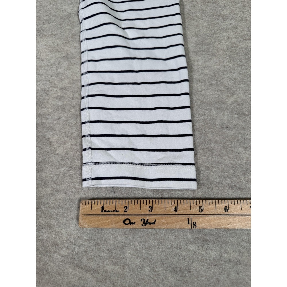Lululemon Leggings Womens 4 White Striped Capri Yoga Athletic Stretch Gym - Picture 14 of 14